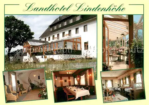 AK / Ansichtskarte Erlbach_Vogtland Landhotel Lindenhoehe Restaurant Erlbach_Vogtland