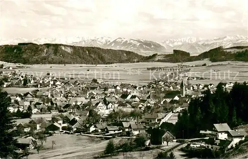 AK / Ansichtskarte Peiting Gesamtansicht mit Alpenpanorama Peiting