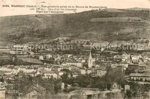 AK / Ansichtskarte Massiac Vue generale prise de la Route de Neussargues Pont sur l Allagnon Massiac