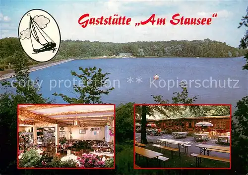 AK / Ansichtskarte Fockendorf_Altenburg Gaststaette Am Stausee Biergarten Fockendorf Altenburg