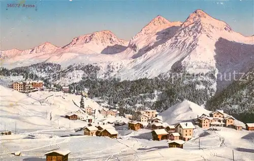 AK / Ansichtskarte Arosa_GR Winterpanorama Arosa_GR