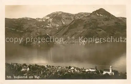 AK / Ansichtskarte Beckenried_Vierwaldstaettersee mit Rigi 