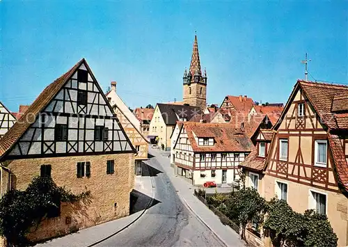 AK / Ansichtskarte Dietenhofen_Mittelfranken Partie in Altstadt Fachwerkhaeuser Dietenhofen Mittelfranken