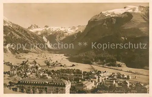 AK / Ansichtskarte Engelberg__OW mit Spannoerter und Titlis 