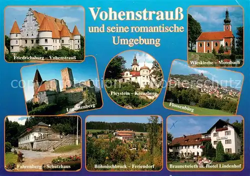 AK / Ansichtskarte Vohenstrauss und seine romatische Umgebung Burgen Schloesser Kirchen Berghaus Hotel Vohenstrauss