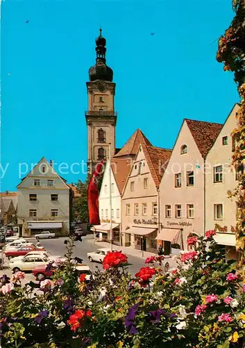 AK / Ansichtskarte Weiden_Oberpfalz Oberer Markt mit St. Michael Kirche Weiden Oberpfalz