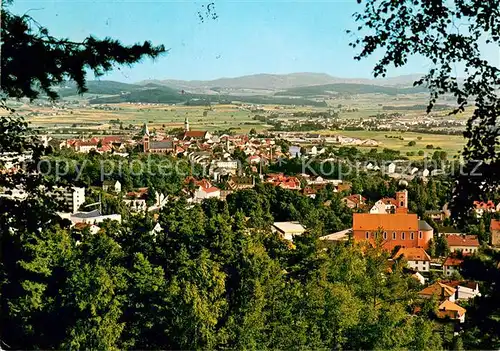 AK / Ansichtskarte Cham_Oberpfalz Panorama Bayerischer Wald Cham Oberpfalz