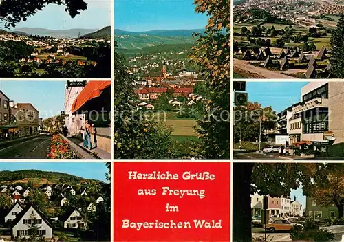 AK / Ansichtskarte Freyung Stadtpanorama Ferienhaeuser Motive Innenstadt Neubaugebiet Freyung