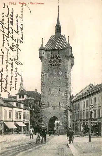 AK / Ansichtskarte Baden__AG Stadtturm 