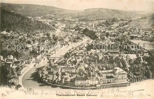 AK / Ansichtskarte Baden__AG Panorama Kursanatorium 