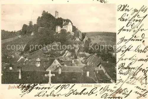 AK / Ansichtskarte Baden__AG Schlossruine Stein 