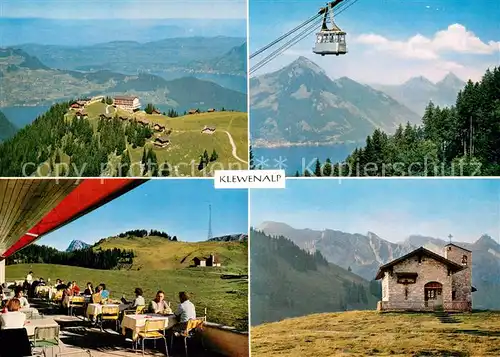 AK / Ansichtskarte Beckenried_Vierwaldstaettersee Klewenalp Hotel Chalet Guggeregg Bahn Restaurant Seilbahn 