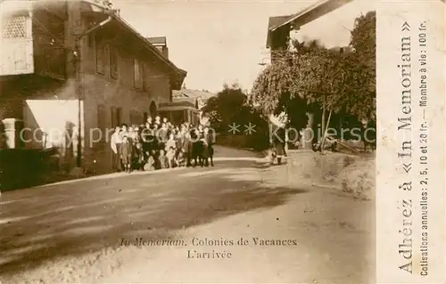 AK / Ansichtskarte Lausanne_VD Colonies de Vacances L arrivee Lausanne VD