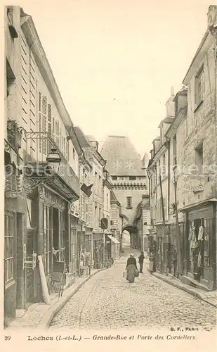 AK / Ansichtskarte Loches_37 Grande Rue et Porte des Cordeliers 