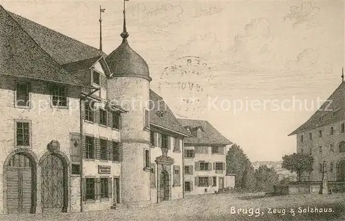 AK / Ansichtskarte Brugg_AG Zeug und Salzhaus Brugg_AG