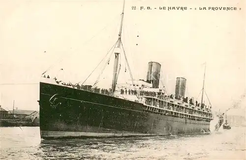 AK / Ansichtskarte Dampfer_Oceanliner LE HAVRE LA PROVENCE 