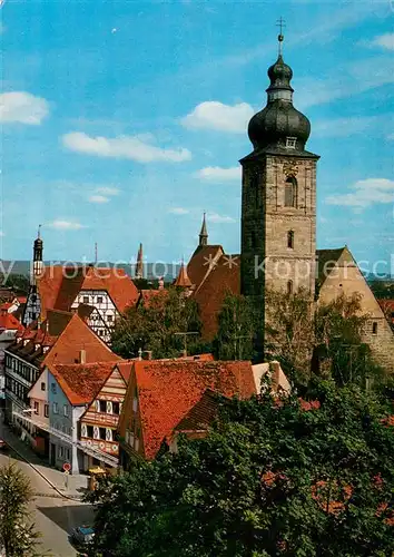 AK / Ansichtskarte Forchheim_Oberfranken Blick auf St. Martin Kirche und 1000jaehrige Stadt Forchheim Oberfranken