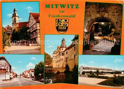 AK / Ansichtskarte Mitwitz Altstadt Kirche Park Wasserschloss Schule Hauptstrasse Mitwitz