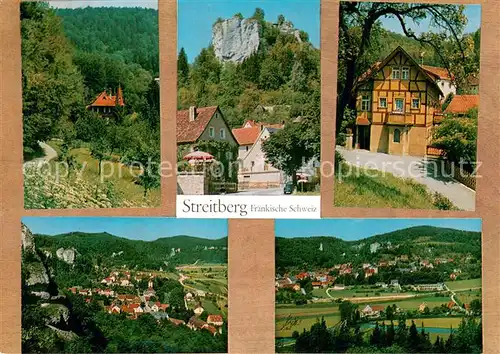 AK / Ansichtskarte Streitberg_Oberfranken Teilansichten Panorama Die Streitburg Streitberg Oberfranken