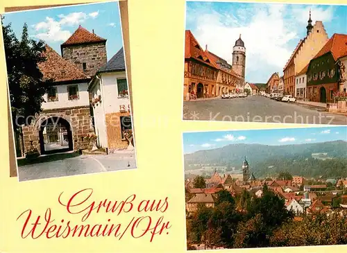 AK / Ansichtskarte Weismain Stadttor Strassenpartie Panorama Weismain