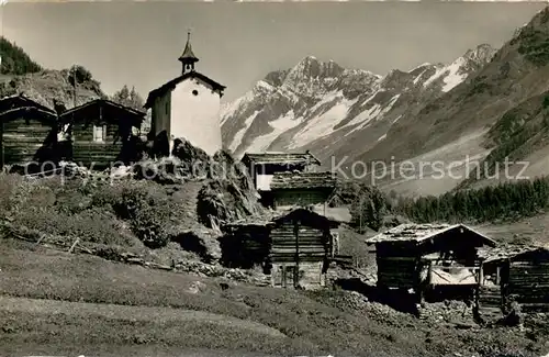 AK / Ansichtskarte Eisten im Loetschental mit Schienhorn Eisten