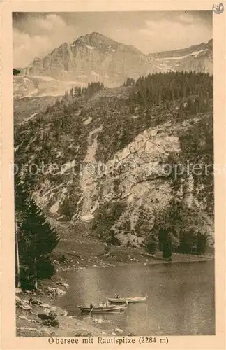 AK / Ansichtskarte Naefels Obersee mit Rautispitze Naefels