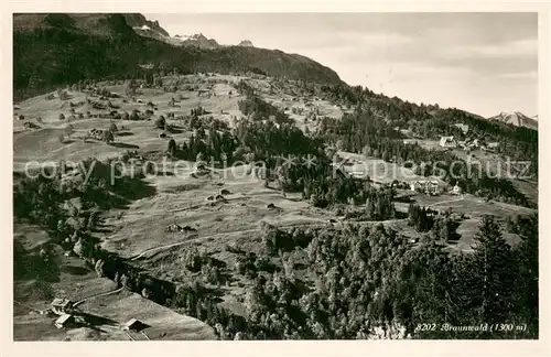 AK / Ansichtskarte Braunwald_GL Fliegeraufnahme Braunwald GL