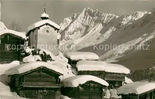 AK / Ansichtskarte Eisten im Loetschental mit Schienhorn Eisten