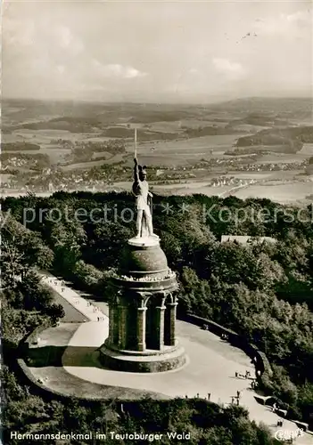 AK / Ansichtskarte Hiddesen Fliegeraufnahme Hermannsdenkmal Teutoburger Wald Hiddesen