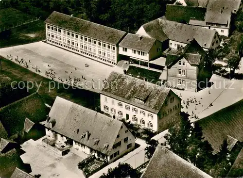 AK / Ansichtskarte Sontheim_Brenz Schulgebaeude Fliegeraufnahme Sontheim Brenz