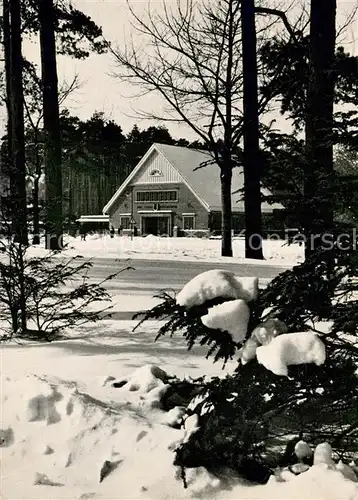 AK / Ansichtskarte Dahlem_Berlin U Bahnhof Oskar Helene Heim Winter Schnee Dahlem_Berlin