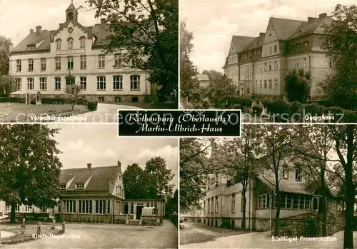 AK / Ansichtskarte Rothenburg_Oberlausitz Martin Ulrich Haus Verwaltungsgebaeude Georghaus Frauenstation Kinderliegehallen Rothenburg_Oberlausitz