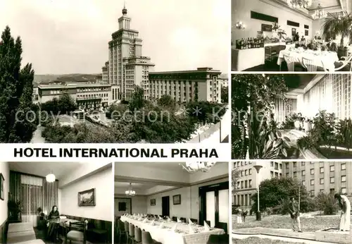 AK / Ansichtskarte Prag__Prahy_Prague Hotel International Teilansichten 