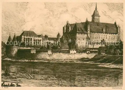 AK / Ansichtskarte Bremen Marienburg Kuenstlerkarte F. Horst Bremen