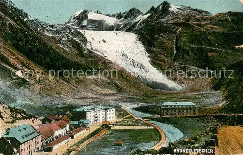 AK / Ansichtskarte Rhonegletscher_Glacier_du_Rhone_VS Panorama 