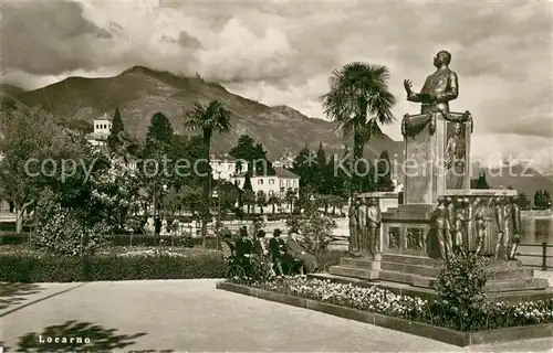 AK / Ansichtskarte Locarno_TI Monument Locarno_TI