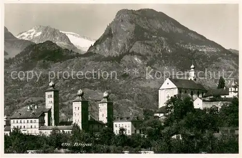 AK / Ansichtskarte Brigue_Brig_VS Stockalper Schloss Kirche 