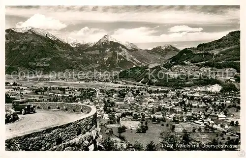 AK / Ansichtskarte Naefels Panorama mit Oberseestrasse Naefels