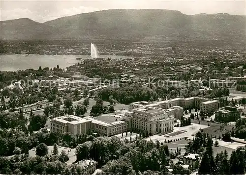 AK / Ansichtskarte Geneve_GE Palais des Nations et vue sur la Ville Geneve_GE