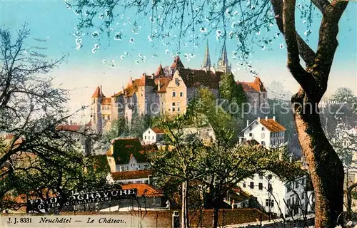 AK / Ansichtskarte Neuchatel_NE Le Chateau Neuchatel NE