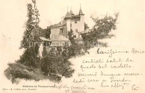 AK / Ansichtskarte Vaumarcus_NE Chateau de Vaumarcus 