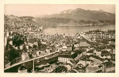 AK / Ansichtskarte Luzern__LU mit Rigi vom Guetsch gesehen 