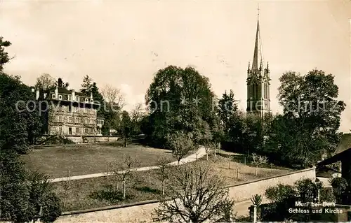 AK / Ansichtskarte Muri_BE Schloss und Kirche Muri_BE