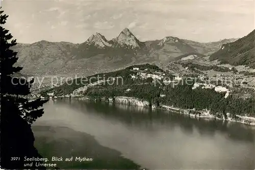 AK / Ansichtskarte Seelisberg_UR Blick auf Mythen und Urnersee Seelisberg UR