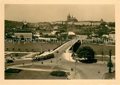 AK / Ansichtskarte Strassenbahn Praha 