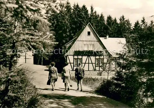 AK / Ansichtskarte Sosa_Erzgebirge Gaststaette Koehlerhuette an der Talsperre des Friedens Sosa Erzgebirge