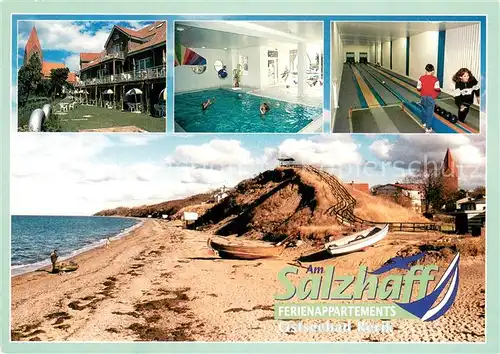 AK / Ansichtskarte Rerik_Ostseebad Strandpartie Salzhaff Appartements Hallenbad Kegelbahn Rerik_Ostseebad