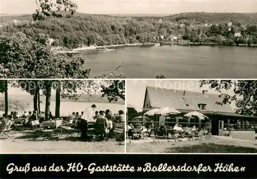 AK / Ansichtskarte Buckow_Maerkische_Schweiz HO Gaststaette Bollersdorfer Hoehe Panorama Terrasse Buckow_Maerkische_Schweiz