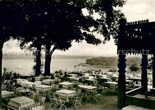 AK / Ansichtskarte Wannsee Gaststaette Blockhaus Nikolskoe Terrassenansicht Wannsee