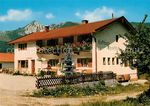 AK / Ansichtskarte Schleching Gasthaus Alpenblick Achberg Schleching